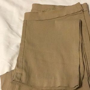 JM collection khaki pull on dress pants size 14S